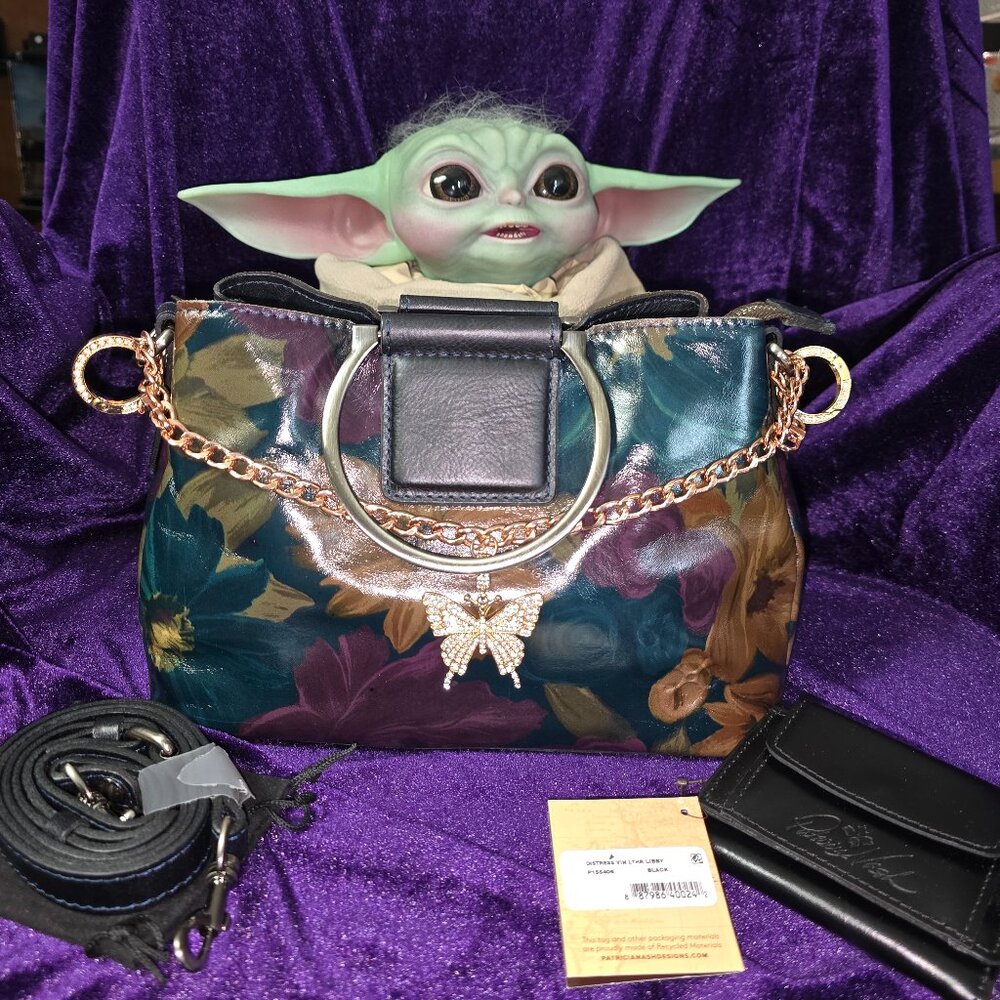 Patricia Nash Empoli Satchel in Peruvian Painting & Nash Wallet